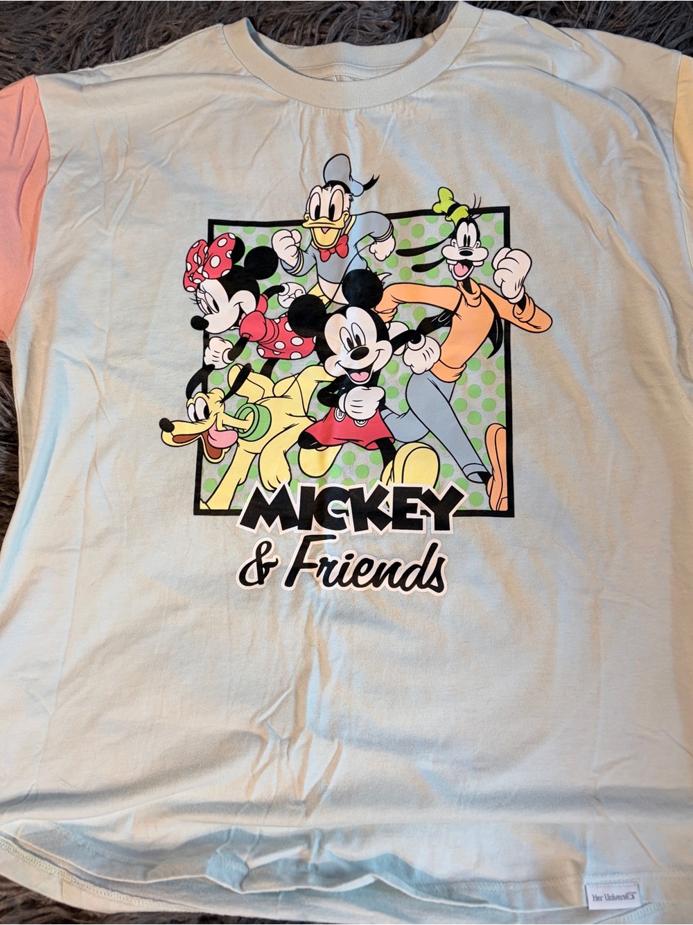 Disney Parks exclusive Her Universe Colorblock Mickey and Friends tee